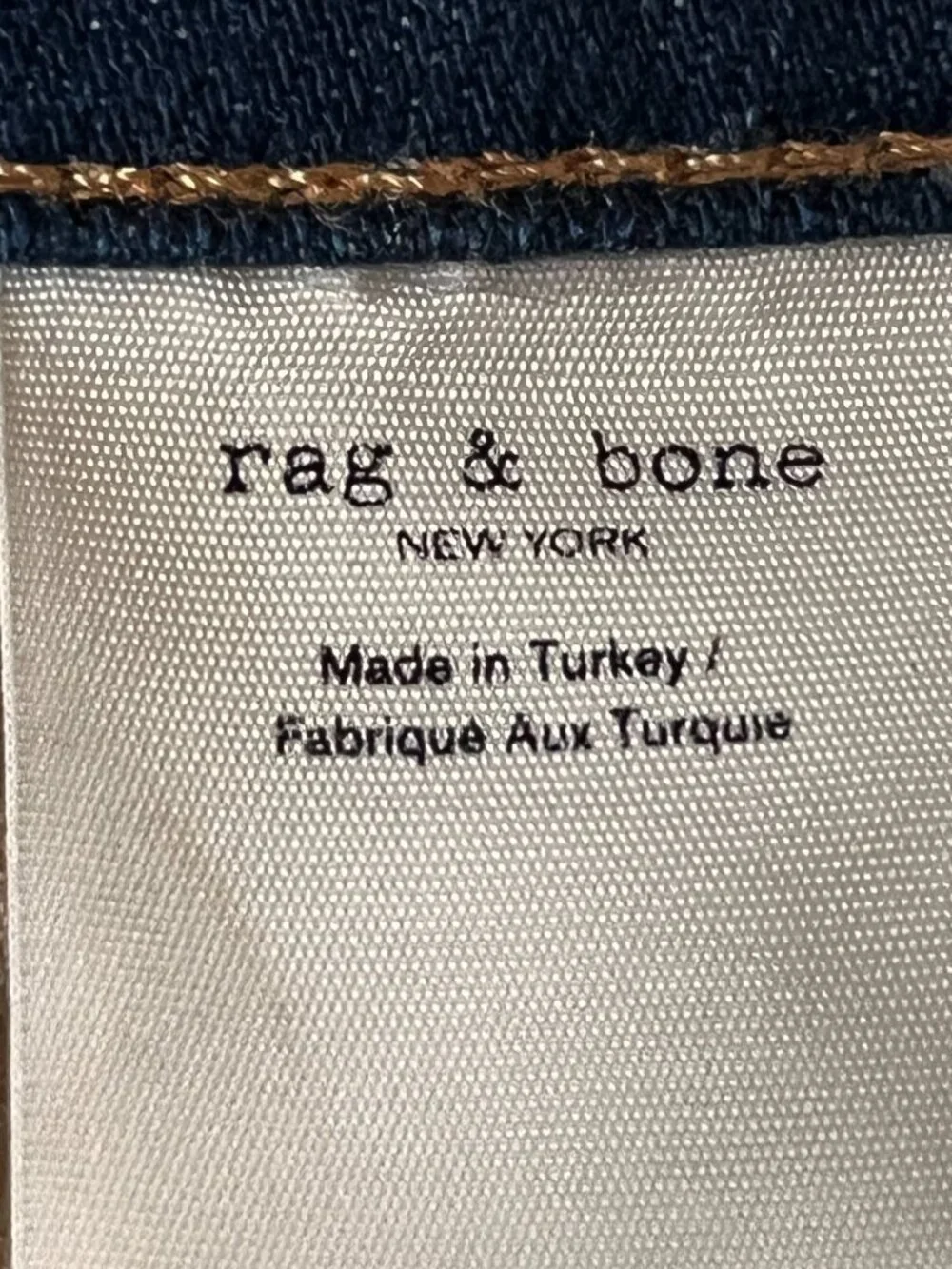 RAG & BONE MINA HIGH-RISE ANKLE CIGARETTE MEDIUM WASH BLUE JEANS - EUC  25